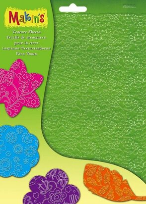 Makin's Texture Sheets Large (Floral Set A, B, C, D) &ndash; structuurvellen