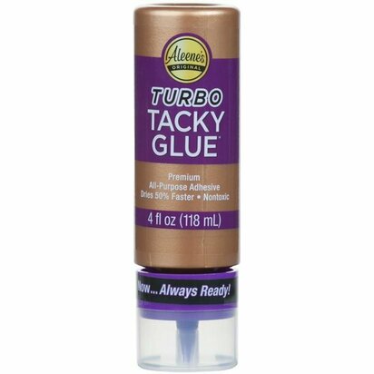 Tacky Glue Turbo Always Ready 118 ml fles hobbylijm