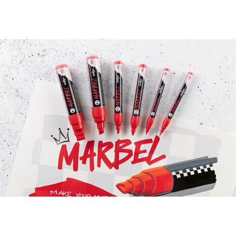 MARBEL marker 12mm klaproos N°480