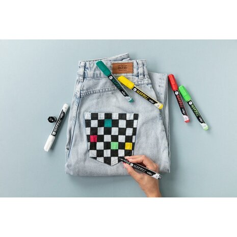 MARBEL marker 6mm pauw groen N°610