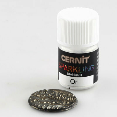 Sparkling Mica Poeder Diamond Gold &ndash; foto van kleur en vernis