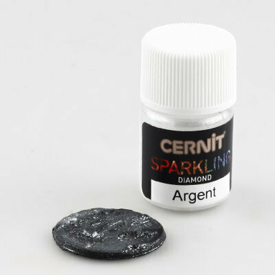 Sparkling Mica Poeder Diamond Silver &ndash; foto van kleur en vernis