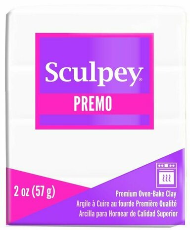 Sculpey Premo -- White &ndash; foto van polymeerklei