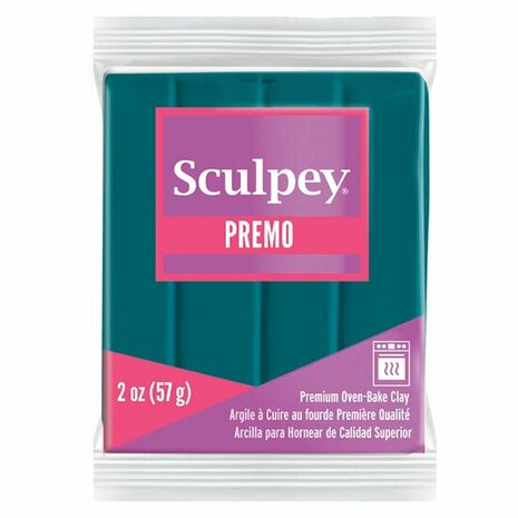Sculpey Premo -- Teal &ndash; foto van polymeerklei