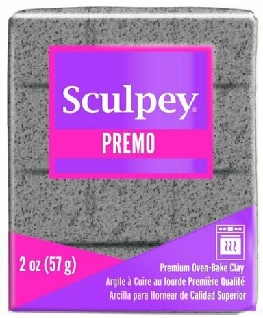 Sculpey Premo -- Gray Granite &ndash; foto van polymeerklei