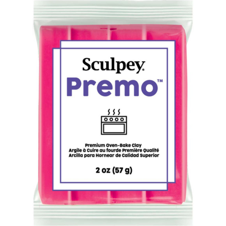 Sculpey Premo  Florescent Pink &ndash; foto van polymeerklei