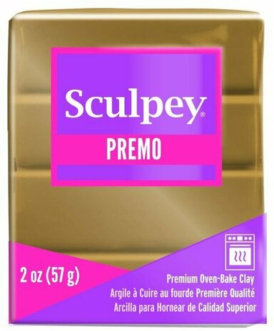 Sculpey Premo -- Antique Gold &ndash; foto van polymeerklei