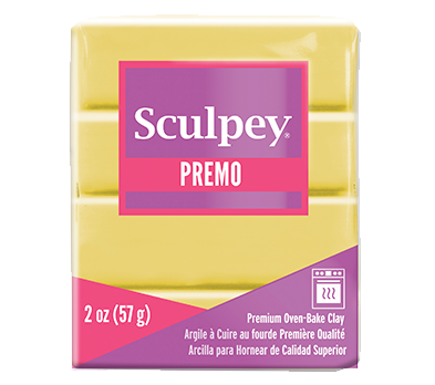 Sculpey Premo -- Fluorecent Yellow &ndash; foto van polymeerklei