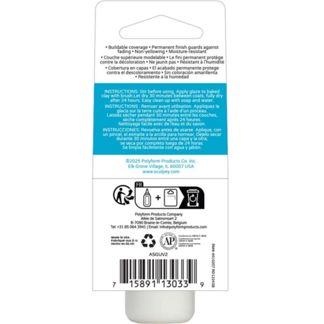 achterkant Sculpey UV Gloss Glaze 