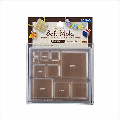Padico Soft Mold Square Plate &ndash; mal voor resin en klei voor creatieve projecten