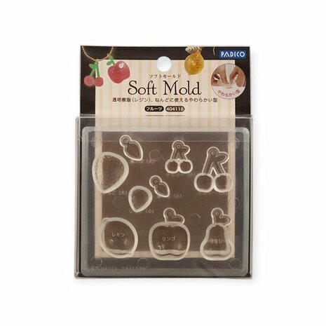 Padico Soft Clay Mold Fruit &ndash; mal voor resin en klei voor creatieve projecten