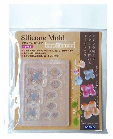 Padico Silicone mold Hydrangea &ndash; mal voor resin en klei voor creatieve projecten