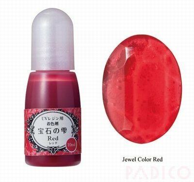Padico Jewel Color Red &ndash; kleurstof voor resin voor creatieve projecten