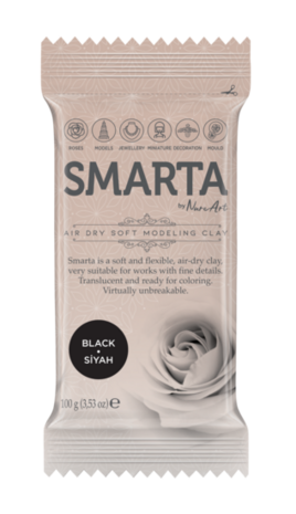 Smarta - Black [100g] &ndash; luchtdrogende modelleerklei