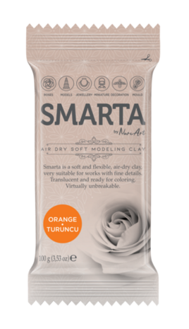 Smarta - Orange [100g] &ndash; luchtdrogende modelleerklei