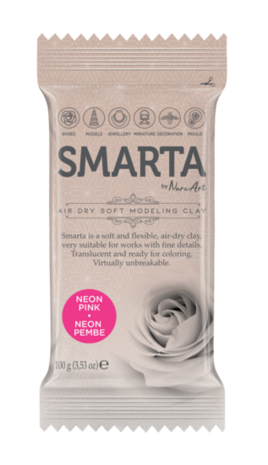 Smarta - Pink [100g] &ndash; luchtdrogende modelleerklei
