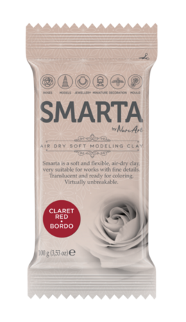 Smarta - Claret Red [100g] &ndash; luchtdrogende modelleerklei