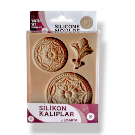Smarta Silicone Mold - Vintage Set &ndash; flexibele siliconenmal