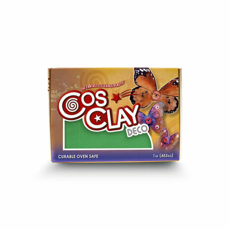 Cosclay DECO Green 453 g &ndash; flexibele gekleurde Cosclay polymeerklei