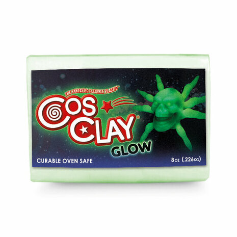 Cosclay ELEMENTS Glow-green 226 g &ndash; flexibele Cosclay polymeerklei met speciaal effect