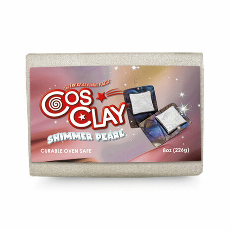 Cosclay Shimmer Pearl 226 g &ndash; flexibele Cosclay polymeerklei met speciaal effect