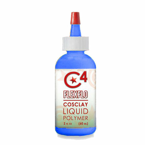 Cosclay Flexflo Deco Blue 60 ml &ndash; vloeibare flexibele Cosclay voor coatings en gietdetails
