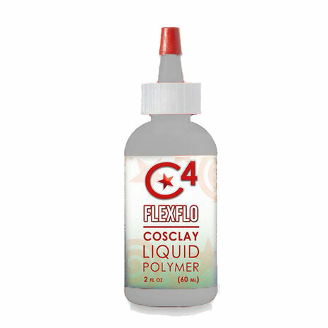 Cosclay Flexflo Deco Gray 60 ml &ndash; vloeibare flexibele Cosclay voor coatings en gietdetails