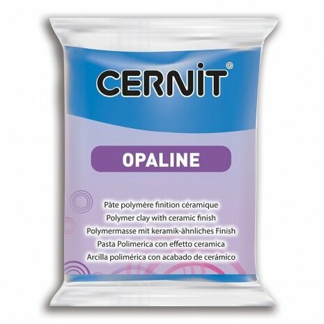 Cernit Opaline Blue 56 g &ndash; semi-transparante ovenhardende polymeerklei