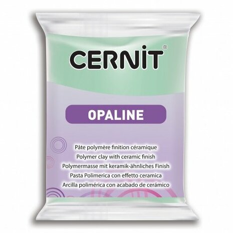 Cernit Opaline Mint Green 56 g &ndash; semi-transparante ovenhardende polymeerklei