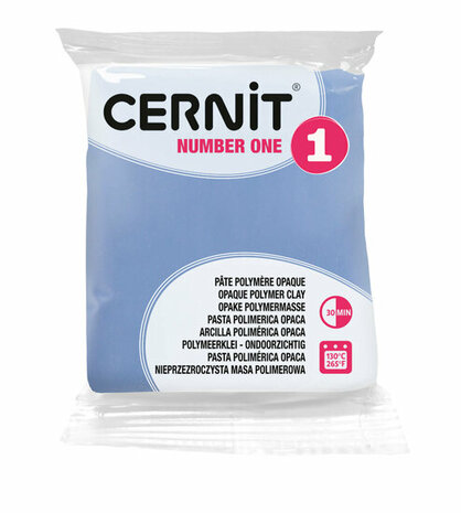 Cernit Number One Periwinkle 56 g &ndash; dekkende ovenhardende polymeerklei