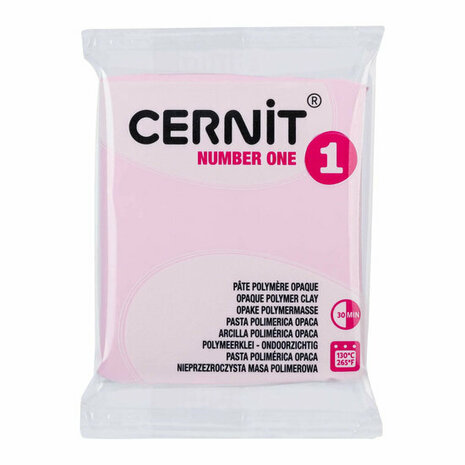 Cernit Number One Pink Flamingo 56 g &ndash; dekkende ovenhardende polymeerklei