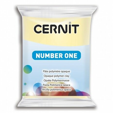 Cernit Number One Vanilla 56 g &ndash; dekkende ovenhardende polymeerklei