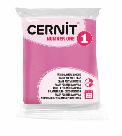 Cernit Number One Fuchsia 56 g &ndash; dekkende ovenhardende polymeerklei