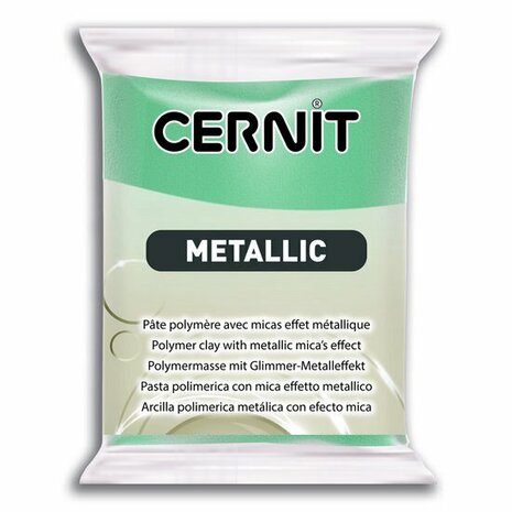 Cernit Metallic Turquoise Gold 054 &ndash; 56 g &ndash; ovenhardende polymeerklei