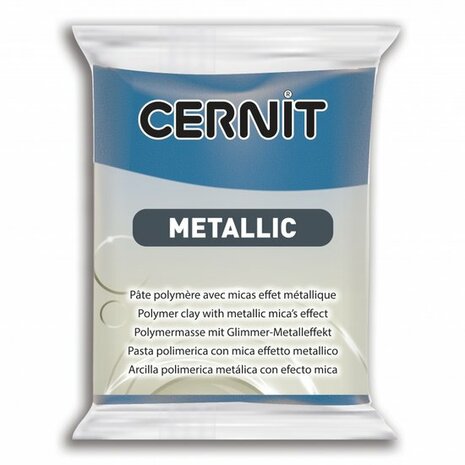 Cernit Metallic Blue 200 &ndash; 56 g &ndash; ovenhardende polymeerklei