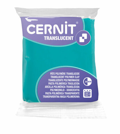 Cernit Translucent Emerald 620 &ndash; 56 g &ndash; ovenhardende polymeerklei