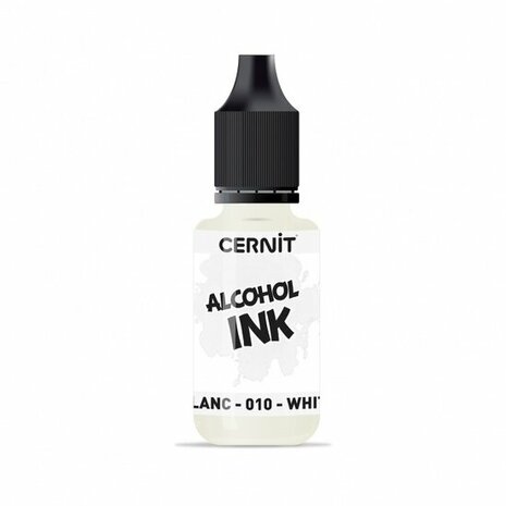 Cernit Alcohol Ink White 010 &ndash; alcoholinkt 20 ml
