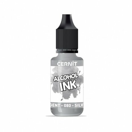 Cernit Alcohol Ink Silver 080 &ndash; alcoholinkt 20 ml