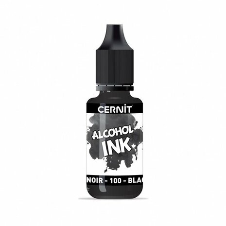 Cernit Alcohol Ink Black 100 &ndash; alcoholinkt 20 ml