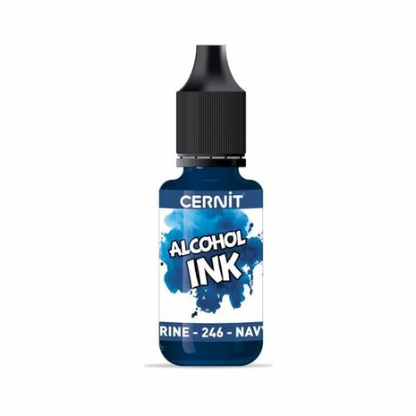 Cernit Alcohol Ink Navy Blue 246 &ndash; alcoholinkt 20 ml