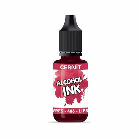 Cernit Alcohol Ink Lipstick Red 406 &ndash; alcoholinkt 20 ml