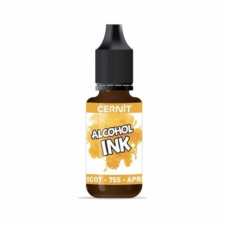Cernit Alcohol Ink Apricot 755 &ndash; alcoholinkt 20 ml