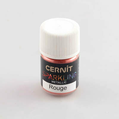 Cernit Sparkling Metallic Red 3 g &ndash; effectpoeder