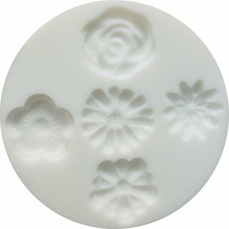 Cernit siliconenmal Flowers met bloemen