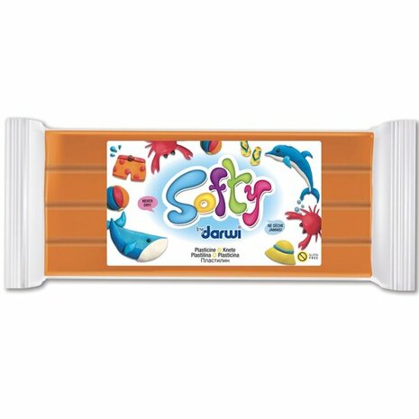 Darwi Softy Oranje 500 g niet-drogende plasticine