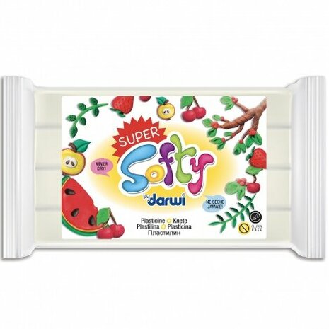 Darwi Super Softy Wit 350 g extra zachte plasticine