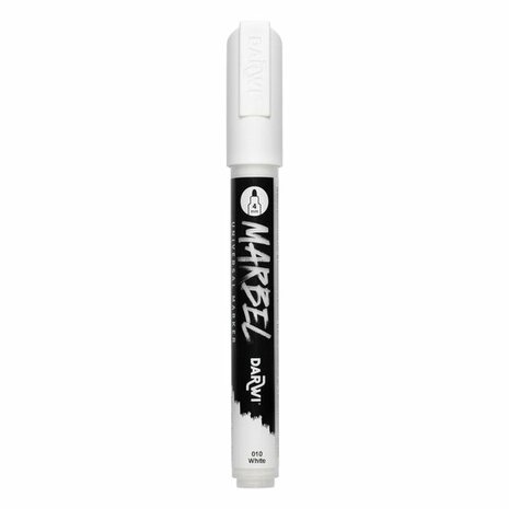 Darwi MARBEL Marker White 4 mm, opaque acrylic marker with round tip