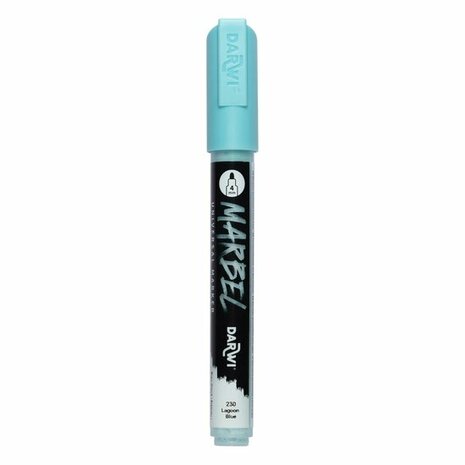 Darwi MARBEL Marker Ice Blue 4 mm, opaque acrylic marker with round tip