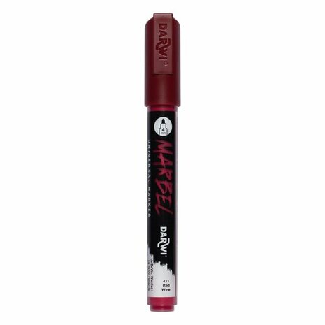 Darwi MARBEL Marker Burgundy 4 mm, opaque acrylic marker with round tip