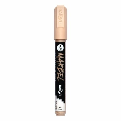 Darwi MARBEL Marker Flesh Tone 4 mm, opaque acrylic marker with round tip